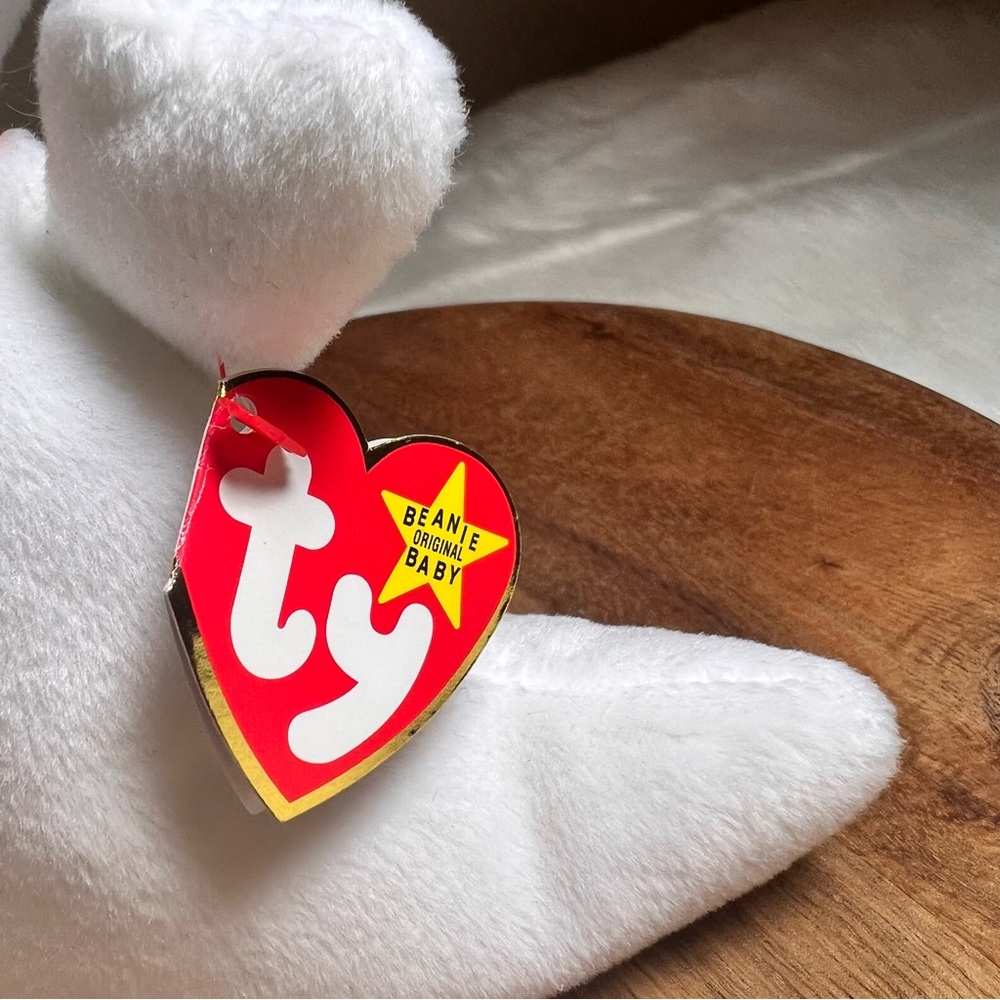 Vintage TY 1995 Spooky Ghost Beanie Baby - Picture 9 of 10